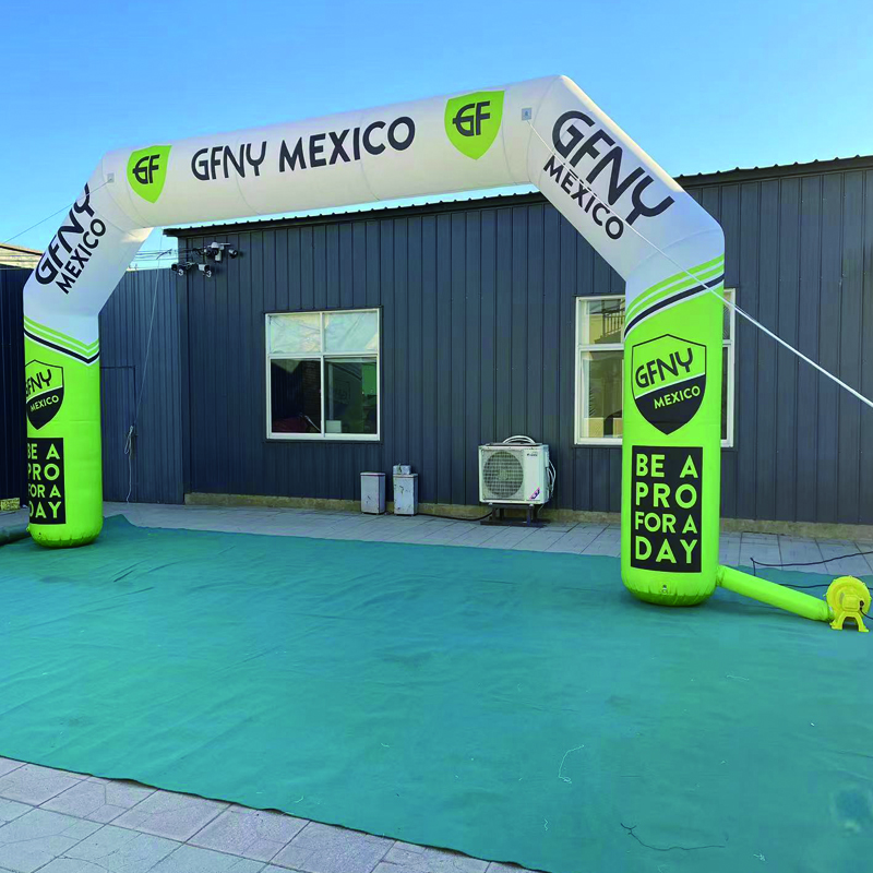 Rainbow Inflatable Finish Arch Outdoor Advertising Finish Line