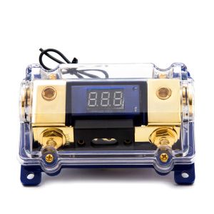 1 In 1 Out Car Audio Cable Power Fuse Holder Grounding Distribution Terminal