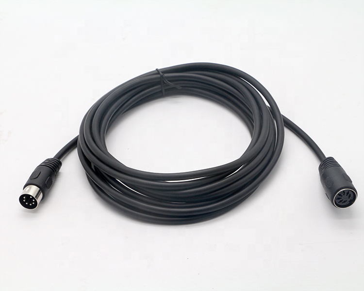 Custom Midi Signal Male To Male Female 7 Pin DIN Controller Audio Stereo Extension Cable