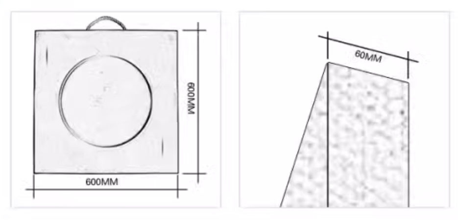 Concrete pump spare part Outrigger plate backing plate for concrete pump