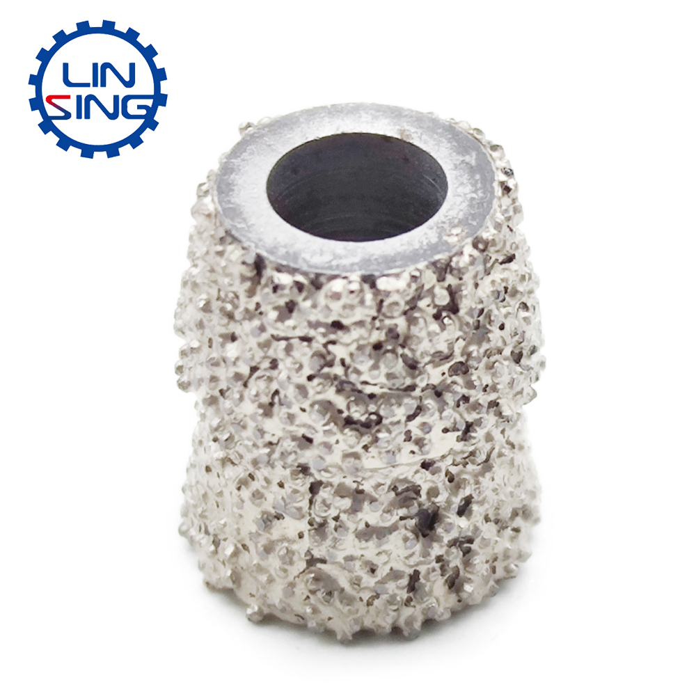 Diamond Vacuum Brazed Double-Cone Wire Saw Beads for Marble Travertine Cutting in Brazil