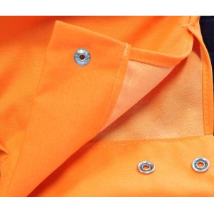 Man 250GSM CVC Reflective Working Bib Overalls With Adjustable Braces Clasps