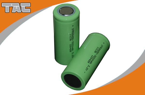 Cylindrical 3.2V LiFePO4 Battery 26650 3200mAh Energy Type for Truck