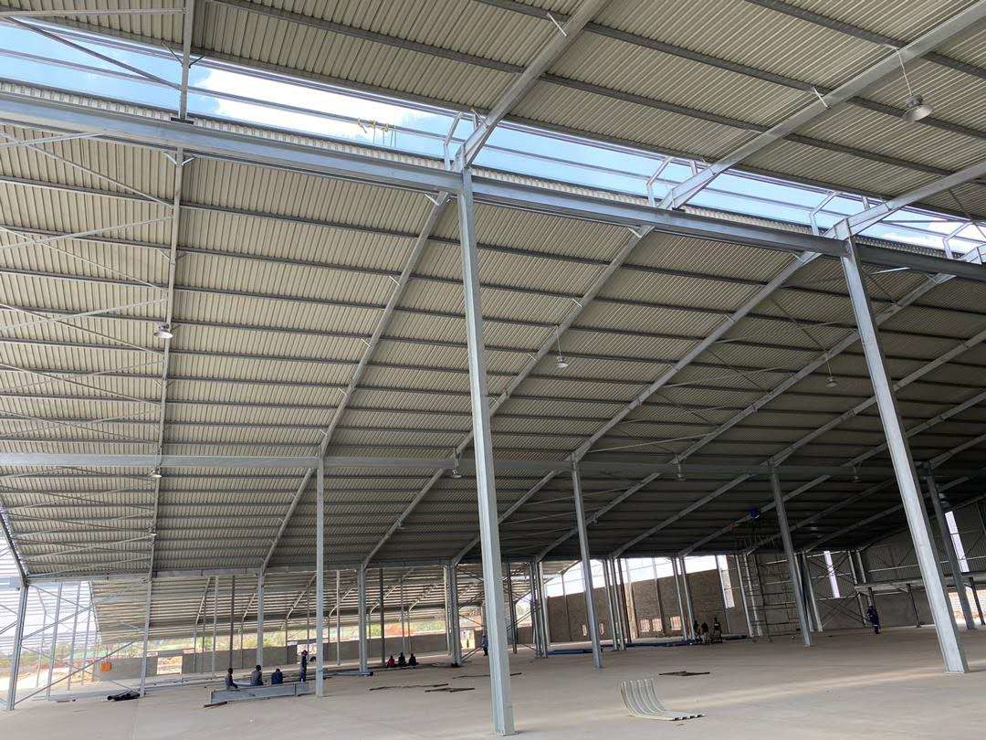 Metallic Steel Structure Building Warehouse Prefabricated Steel Workshops