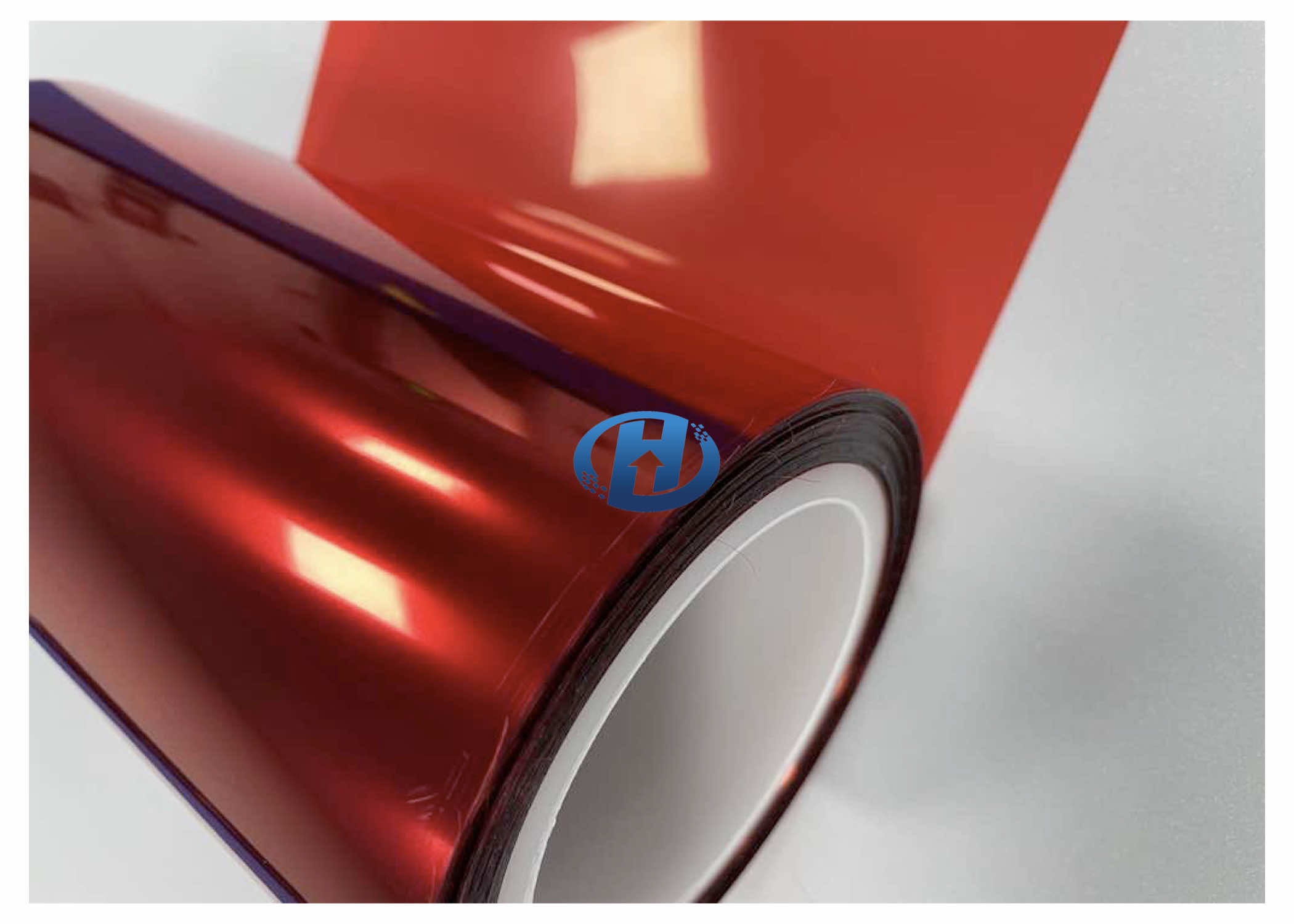 80 μm Red PET Silica Gel Coated Film for Metal Plastic Glass Ceramic etc in 3C industries