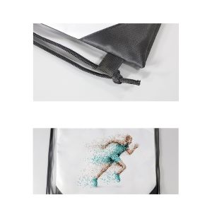 Durable Sublimation Drawstring Backpack Personalized Drawstring Bags With Logo