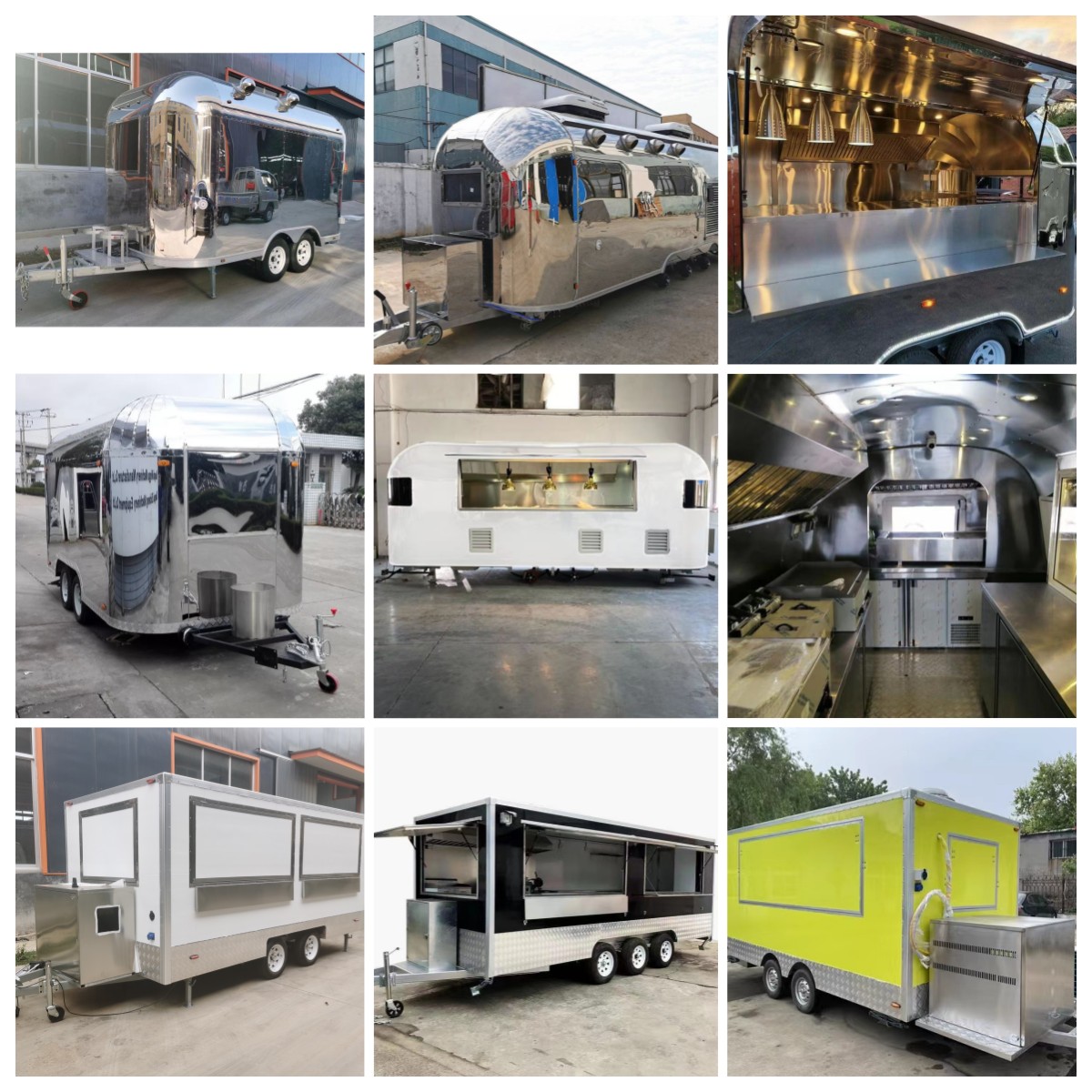 Fully Equipped Water-Based Catering Trailer for Home Trade Assurance Raw Material Water