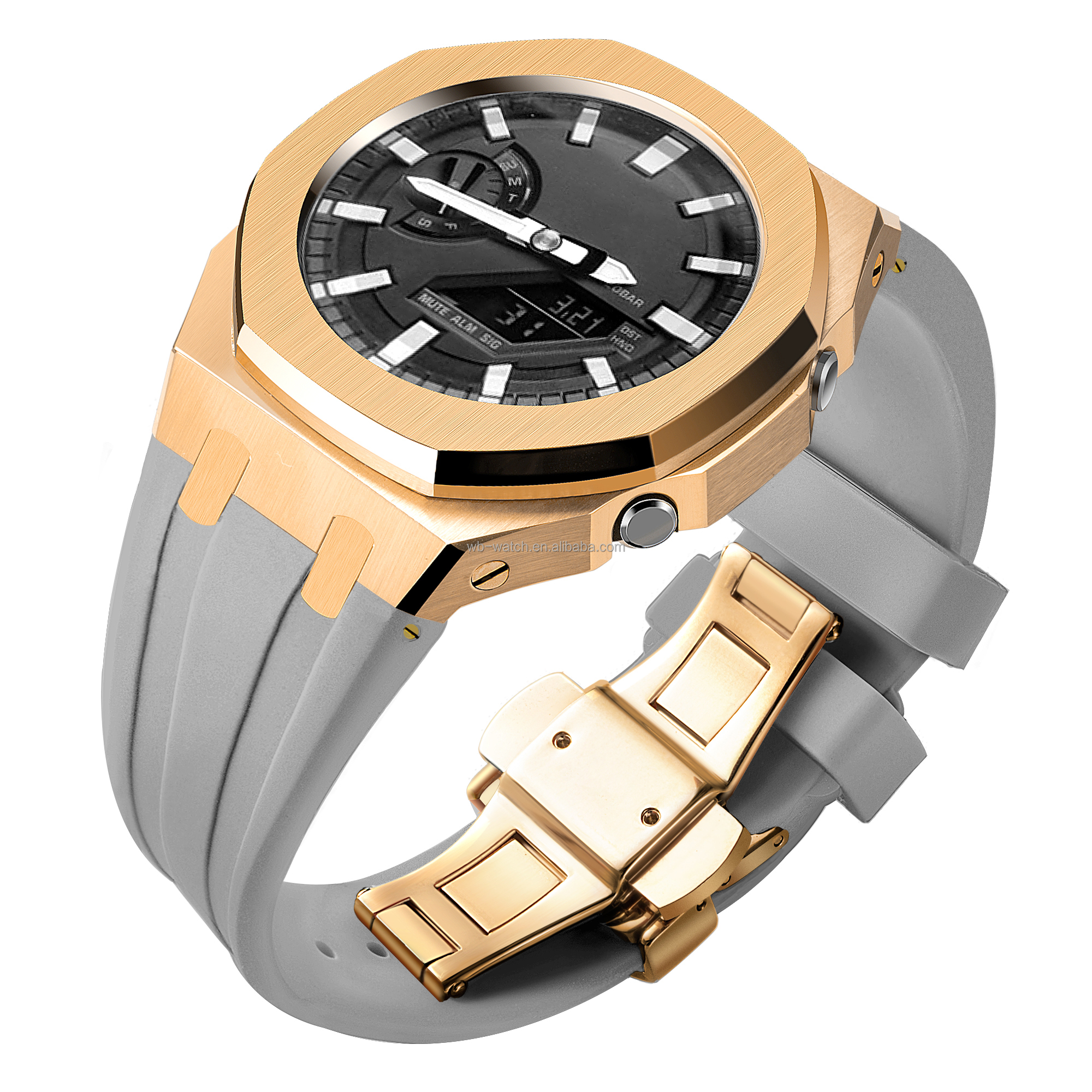 Stainless Steel Watch Case And Bracelet For Casio Ga2100 Five Generation Modification