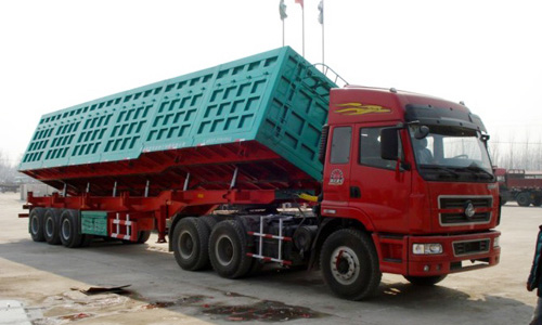 Low Bed Deck Dimension of 12000X2500X1500mm Dump Semi Trailer for Australia Market