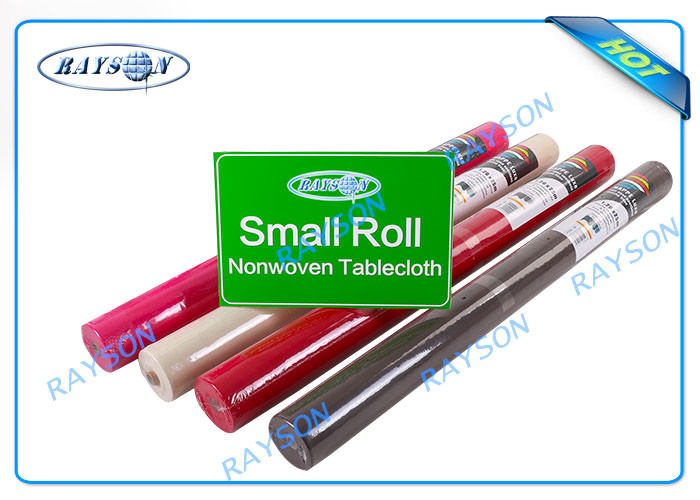 Biodegradable Disposable PP Non Woven Textiles / Printed Polyester Tablecloths In Roll