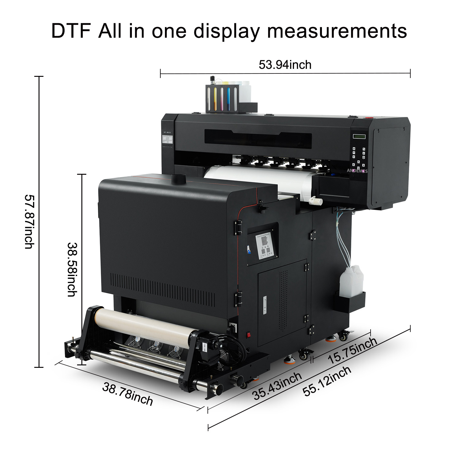 60cm Large Format All in One DTF Printer with White Ink and Automatic Paint Shaker