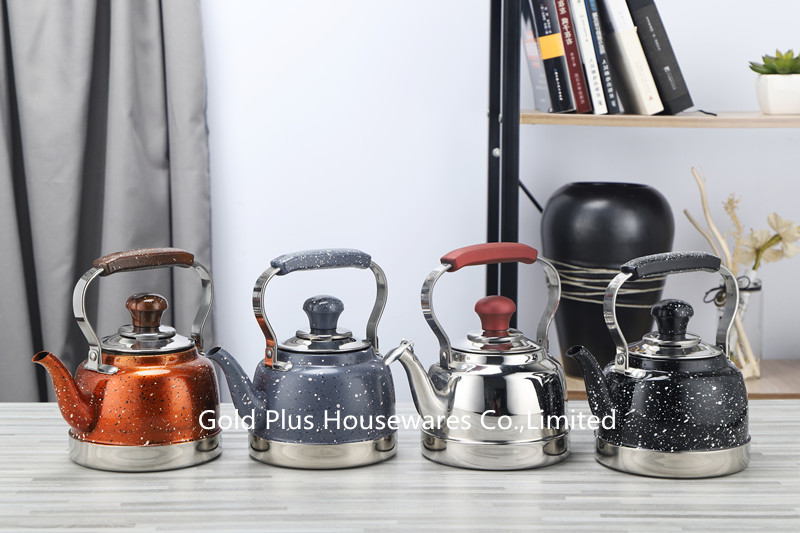 FDA Stainless Steel Coffee Pot With Filter Blue Color