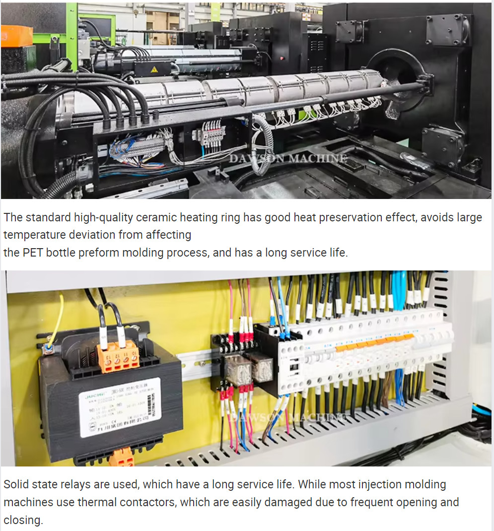 Premium Quality Energy Saving Reliable PET Pesticide Preforms Injection Molding Machine