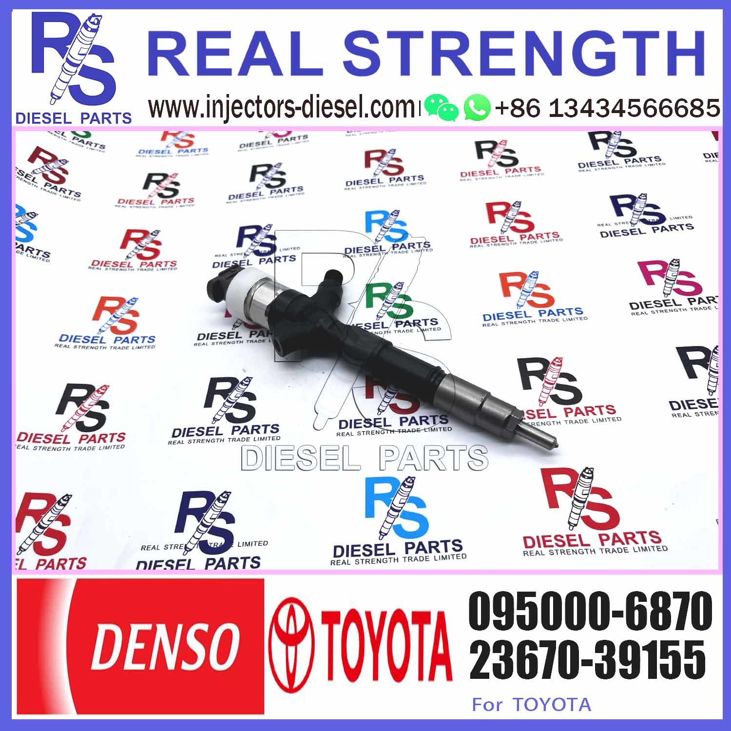 for Toyota Driver Injector 0950006870 Fuel Injector Assembly 095000 6870 095000-6870 for Toyota 1KD-FTV