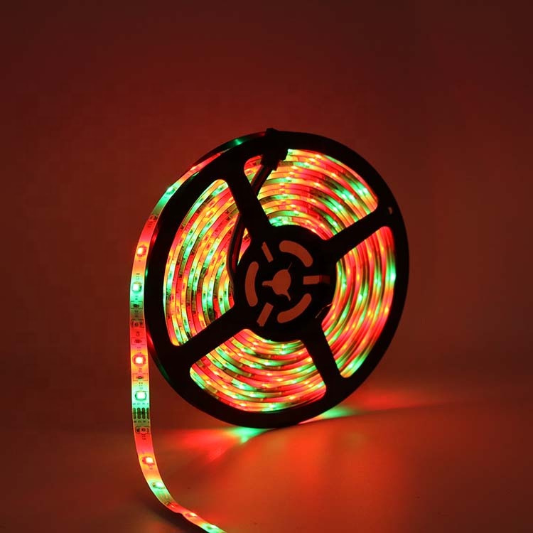 DC12V work with Alexa google assistance App and remote rgb rgbic addressable waterproof programmable wifi smart led light strip
