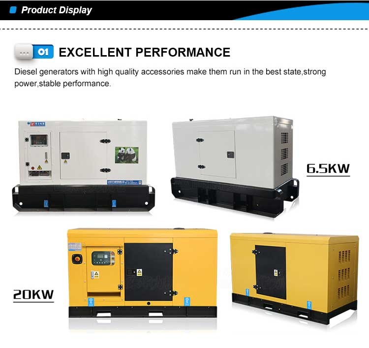 Water Cooled Silent Type Generator Practical 50kw 62.5kva Durable