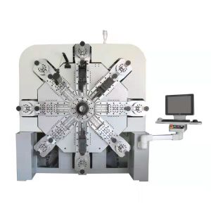 12 Axis CNC Servo Motor Spring Forming Wire Coiling Machine for 1–4 mm