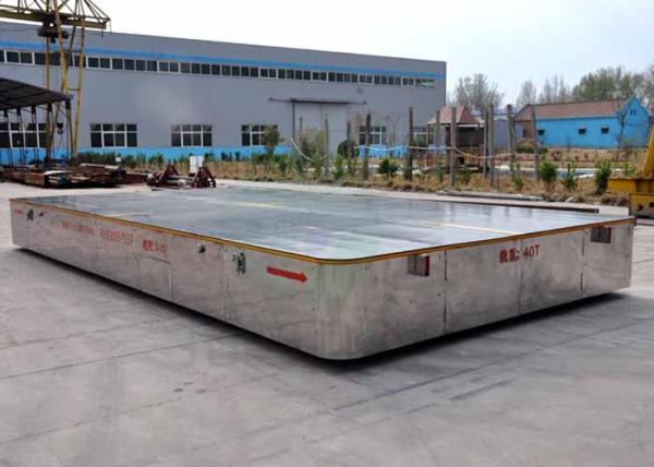 40t Electric Trackless Transport Platform For Metal Parts Handling In Foundry