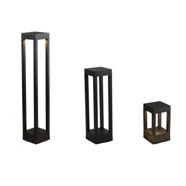 Square Shape Outdoor Grass Lights 600mm , Landscape Villa Garden Lawn Lights