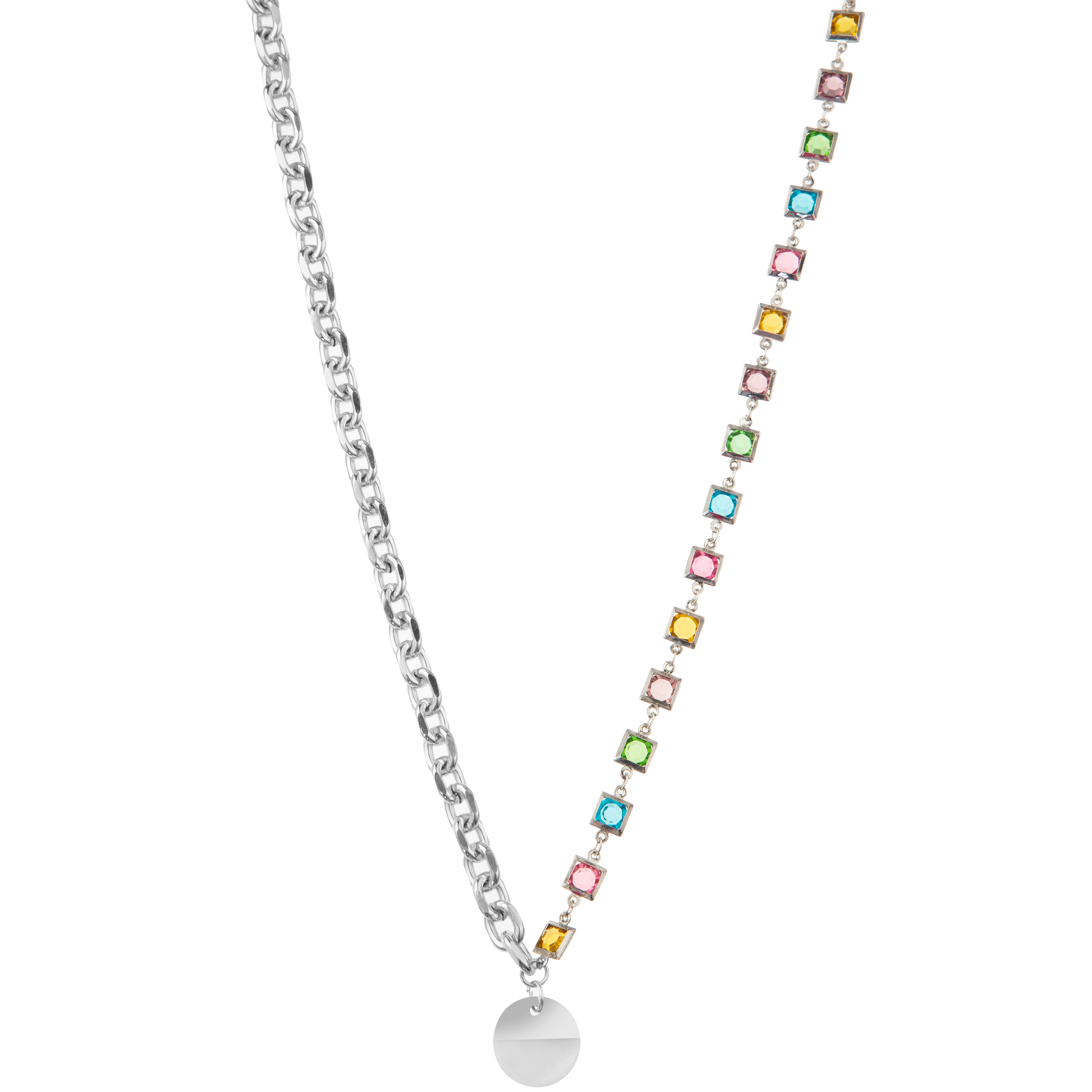 Multicolor Beaded 14K Gold-Plated Chain Link Gemstone/Pearl/Turquoise Pendant Necklace