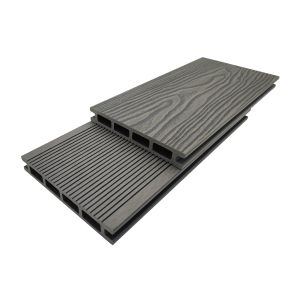  Interlocking WPC Composite Anthracite Decking For Backyard FSC Certificated Manufactures