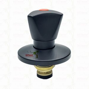Ppr Black Plated Stop Valve With Triangular Handle BlackFlow Precision Valve