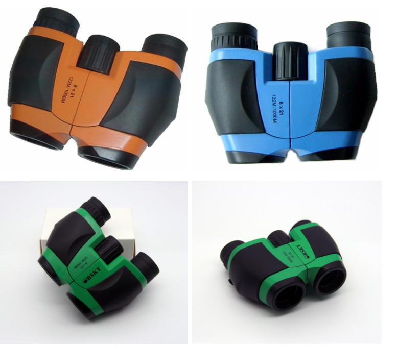 Porro High Definition Binoculars / Customized Color Small Waterproof Binoculars