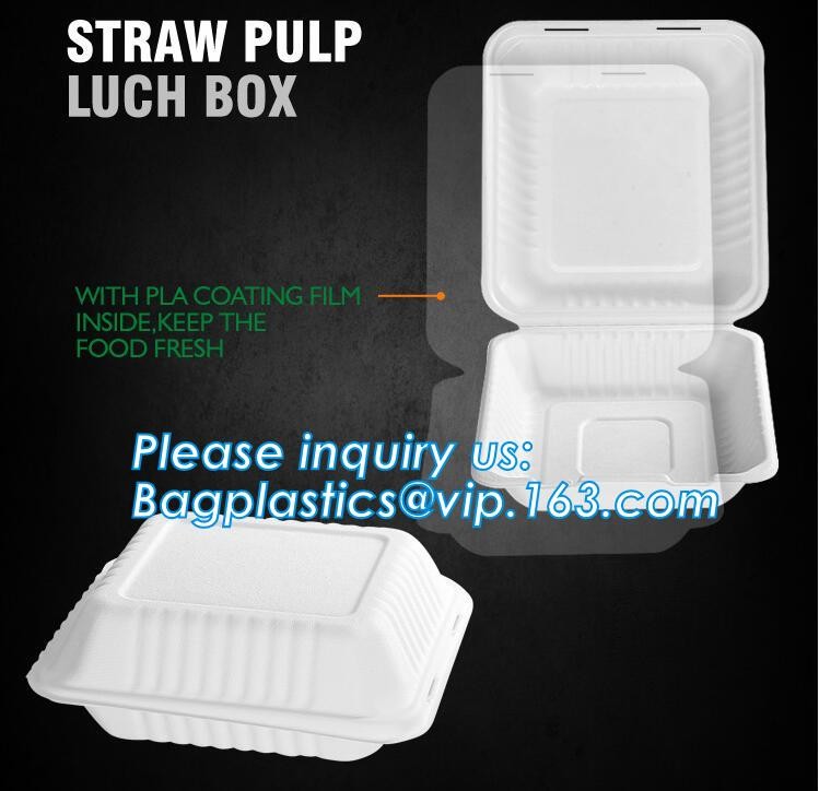 Meal Prep Containers Free Sample Bento Lunch Box Biodegradable Food Container Plastic Wheat Straw Lunch Box bagplastics