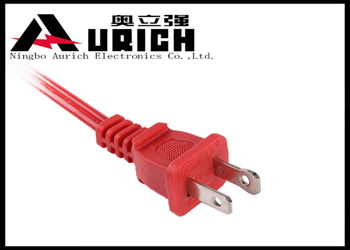 NISPT-2 18 / 16AWG Universal Power Cord 2 Prong UL Approved For Appliance