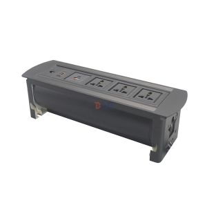 Customized aluminum smart office desk power socket with usb