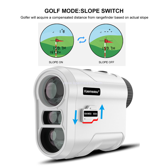 kaemeasu Mini Golf Laser Range Finder Optical Instruments Hunting Diastimeter Golf Telescope M450