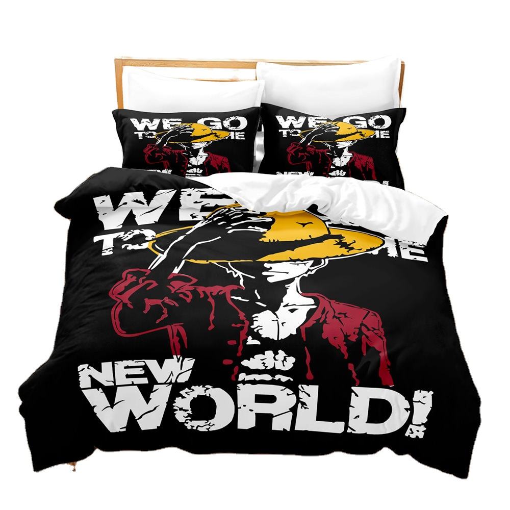 1.8m Bed Linen Sets with Custom Photo Printing 3D Cartoon Characters and 40 Fabric Count