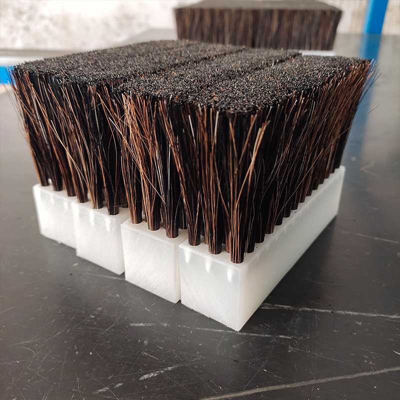 Industrial Horse Hair Cleaning Dust Plate Brush Strip Pp Brush For Cleaning