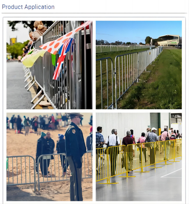 100cm Yellow Black Metal Traffic Road Barrier Cades Road Safety Accessories With Hook