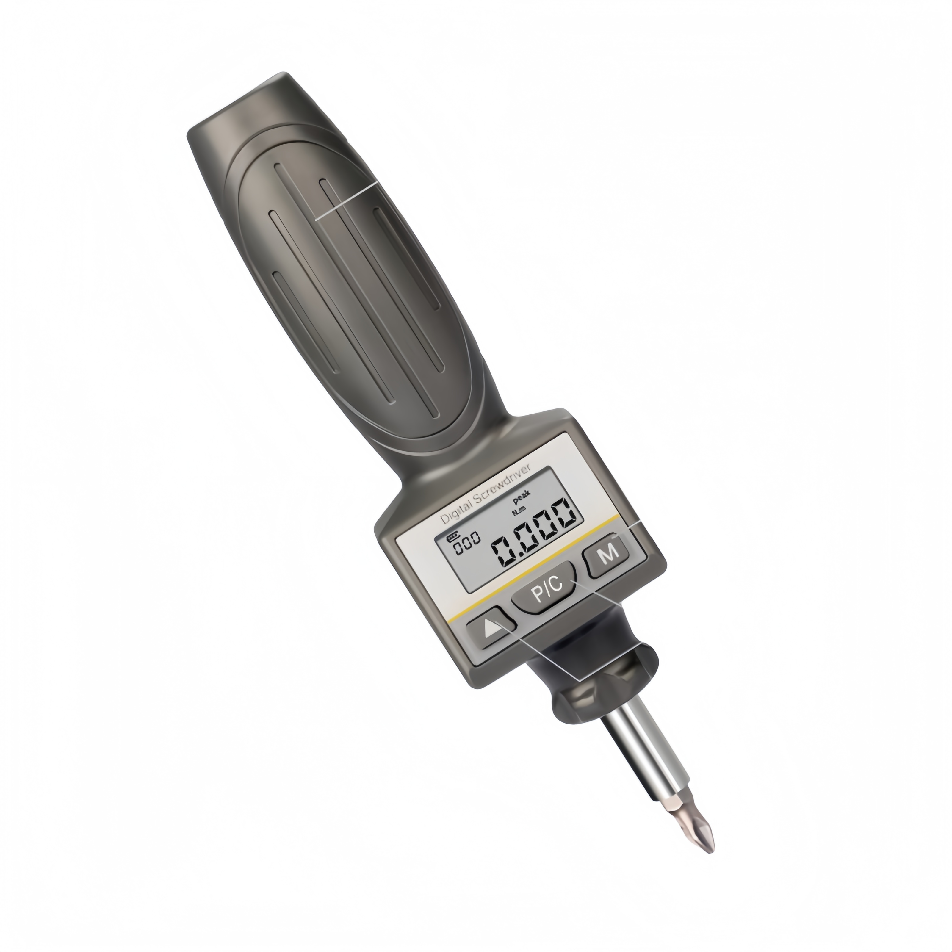  Digital Torque Gauge and Screwdriver with 0.0015-0.5N.m Range ±2%F.S Accuracy and 1/4 Inch Hexagon Dimension Manufactures