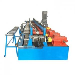 China 20 Steps Door Frame Roll Forming Machine , Cold Roll Forming Equipment With Hydraulic Cutting on sale