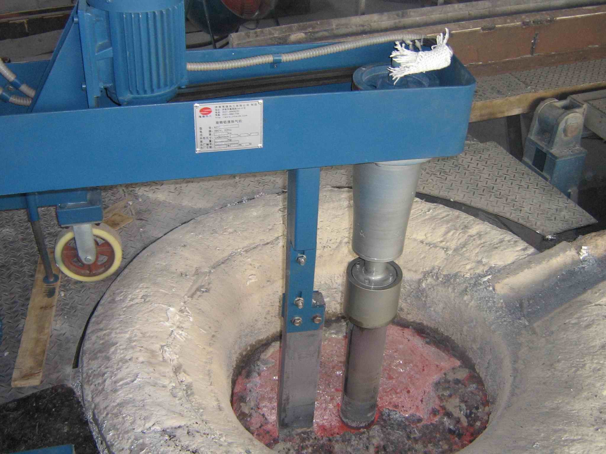 0-99 Min Refinement And Degassing Time Aluminum Refining Degassing Machine For Aluminum Production