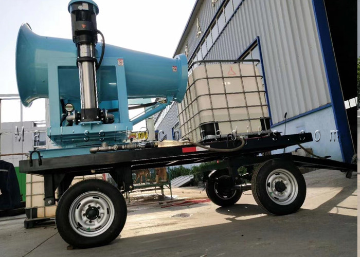 Plastic Water Tank Rubber Tyre 3.0Mpa 4.8KW 30m Cannon Sprayer