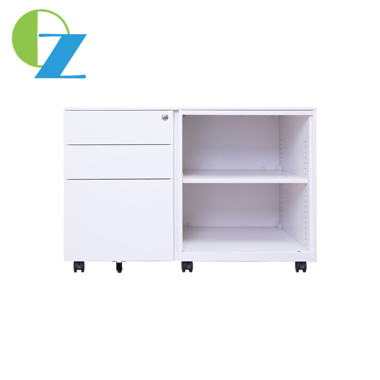Combined Office Steel Mobile Pedestal 3 Drawer With No Door
