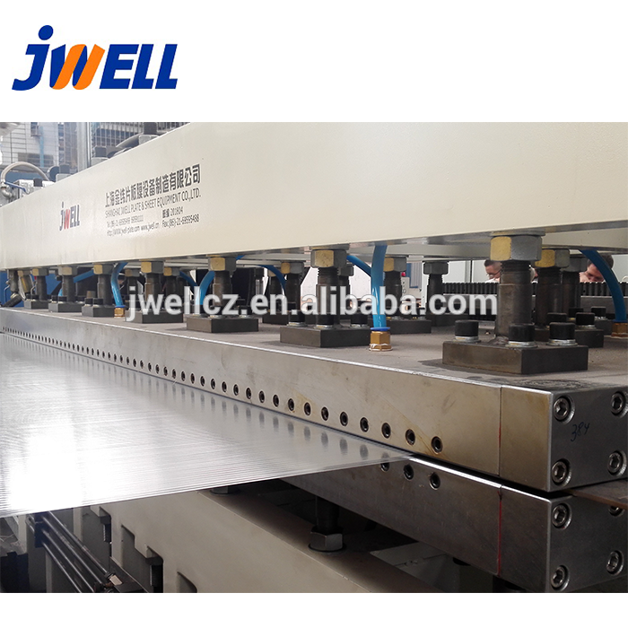 Jwell PC, PP, PE Plastic Hollow Sheet Board honeycomb Extrusion Line