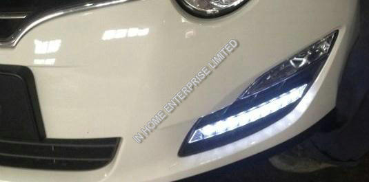 320 LM White Signal Lamp 12V DRL Daytime Running Lights with Plastic Back Cover