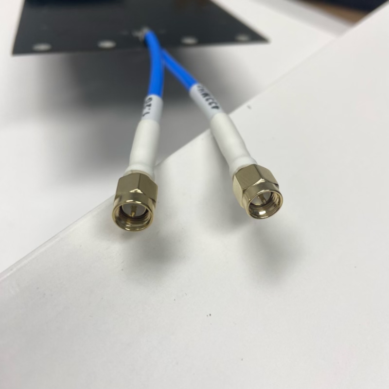 120mm Long SMA-J Counter Drone PCB Antenna With Lead Out RG141 Cable
