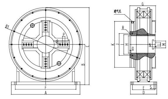 Dual Power Pneumatic Laser Chuck Rotating For Tube Cutting Machine