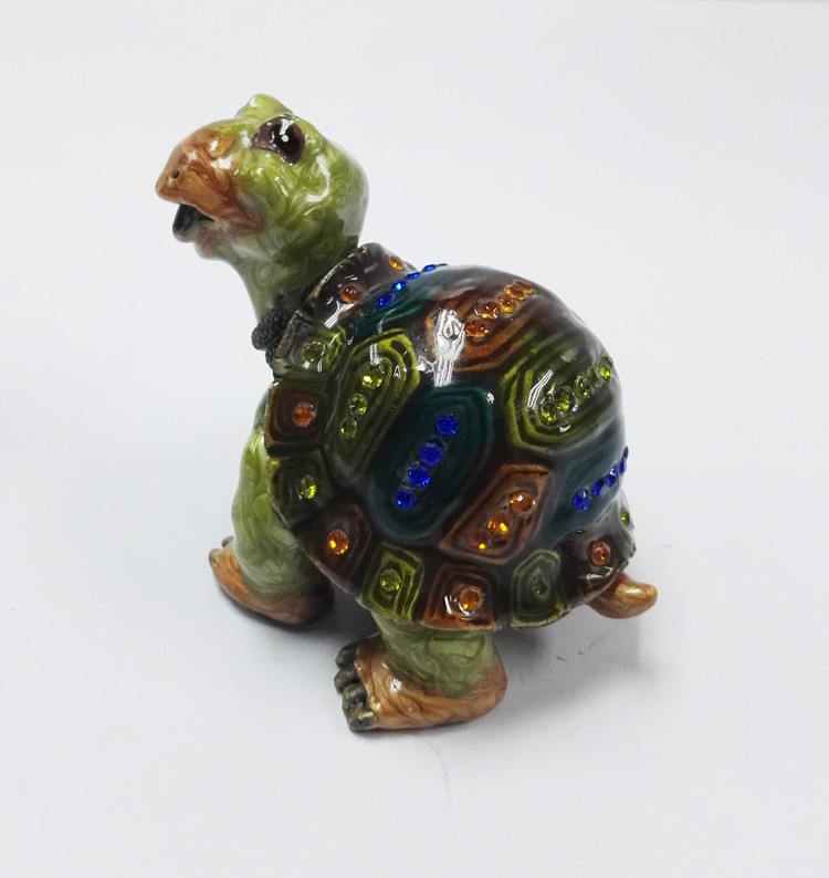 turtle shaped trinket box fashion metal jewelry box wedding trinket boxes