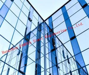  Modern Hidden Frame Tempered Double Layer Glass Aluminum Curtain Wall EPS Project Manufactures