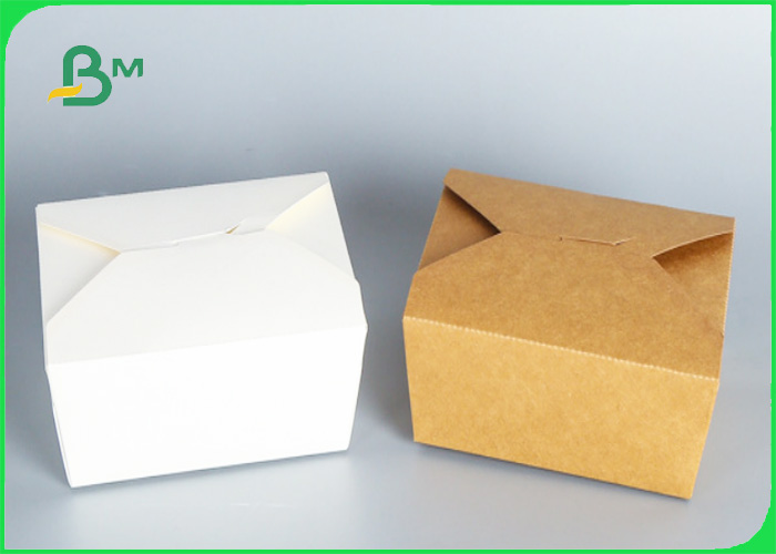 Innoxious 15gr PE 300gr Base Paper White And Brown Sheet For Making Box Of Food