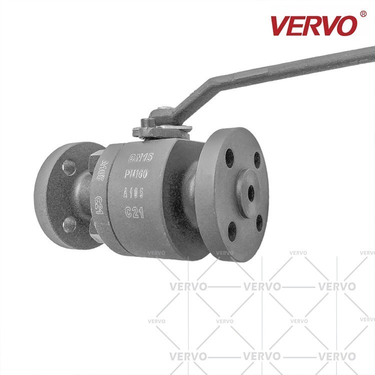 DN15 Flange Manual 2pc Ball Valve'S Wcb A105 1/2inch 2 Piece Type Ball Valve Carbon Steel Ball Valve Forged Steel
