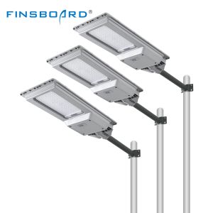 China Outdoor Lighting Ip65 Waterproof ABS Solar Light 100w 200w Integrated All in One Solar Led Street Light on sale