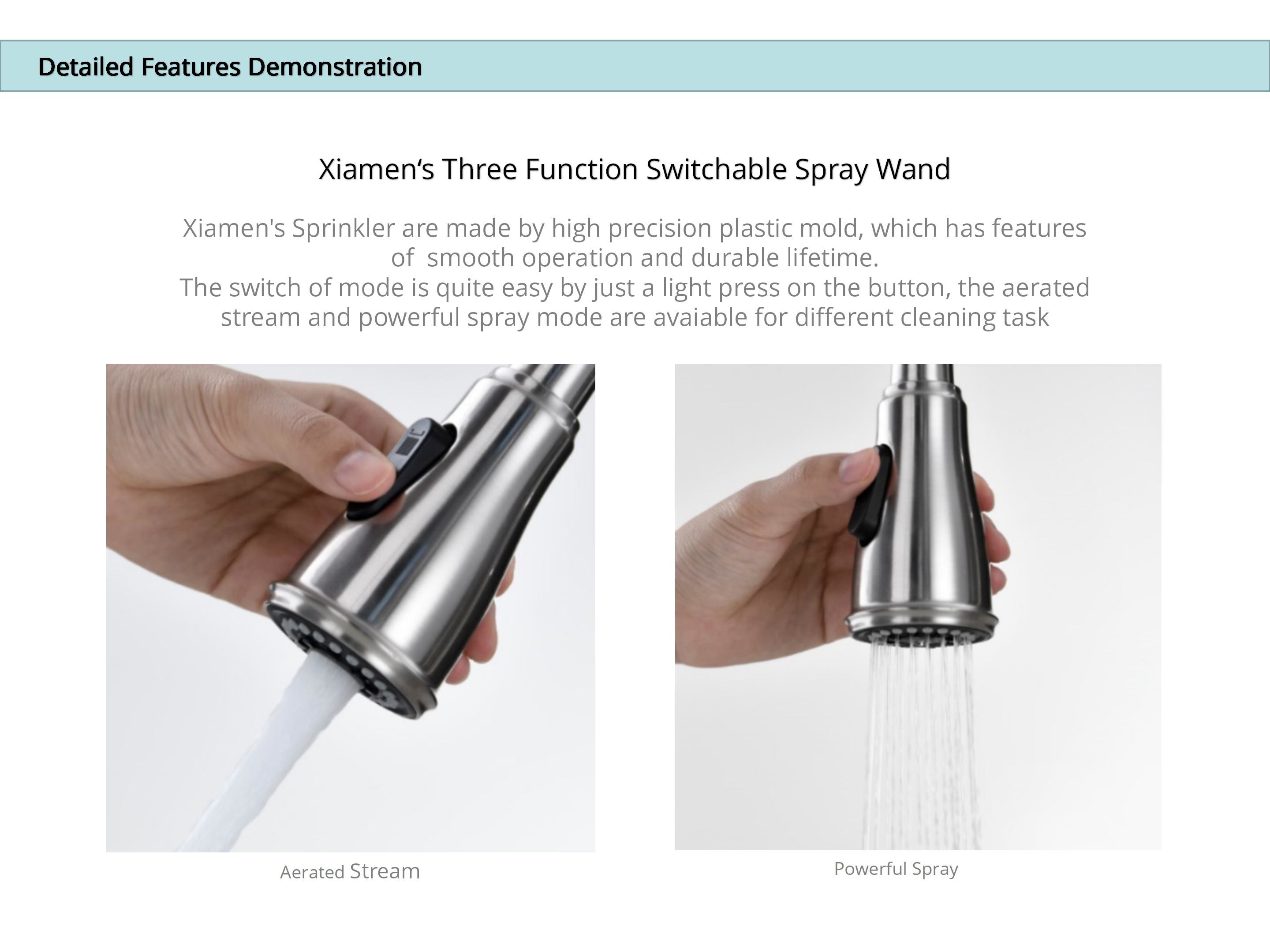 Spring Spout Touchless Stainless Steel Kitchen Faucets Infrared Sensor Control