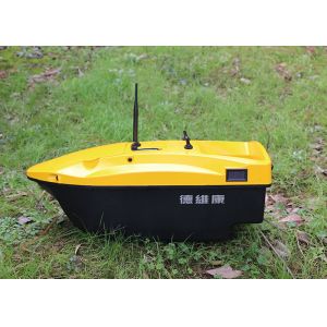 Yellow rc fishing bait boat battery power type remote control RoHS Certification
